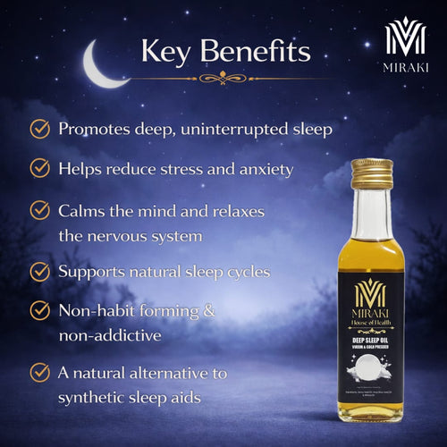 Miraki Deep Sleep Edible Oil | 100% Herbal Products | No Side Effect