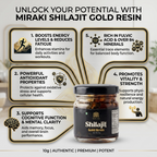 Miraki's Shilajit Resin | Boost Muscle Growth & Stamina | Buy 1 Get 1 Free